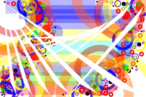 abstract background of rectangles and circles