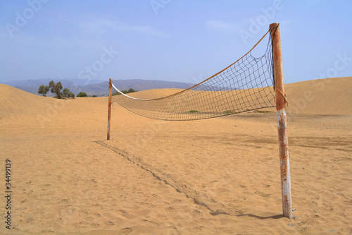 einsames Volleyballnetz