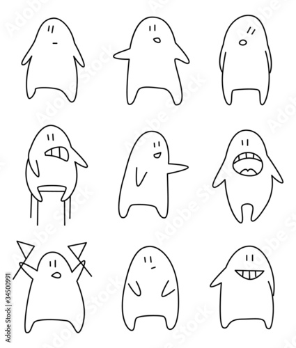 Funny vector creatures