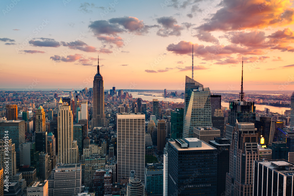 Fototapeta premium New York Empire State Building Times Square