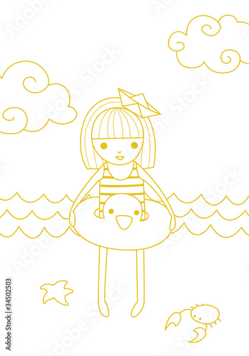 Girl on the beach