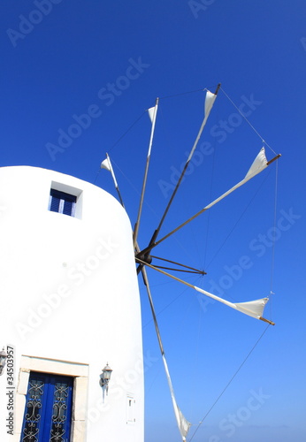 Moulin à vent aux Cyclades - Grèce