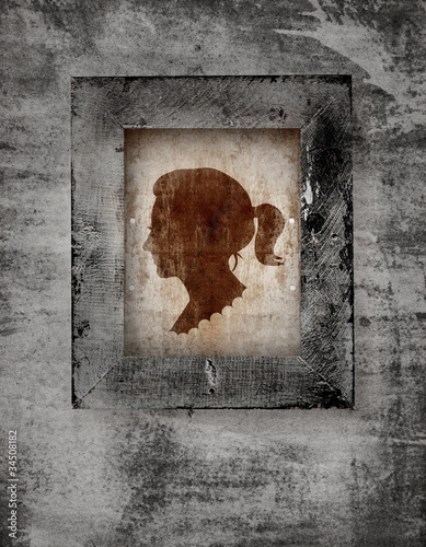 woman face in frame