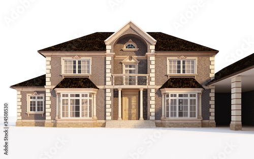 dream house isolated on white