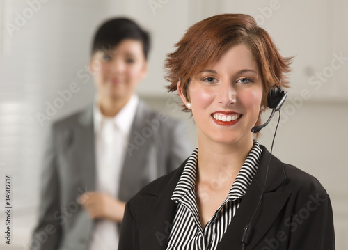 Pretty Red Haired Businessw...