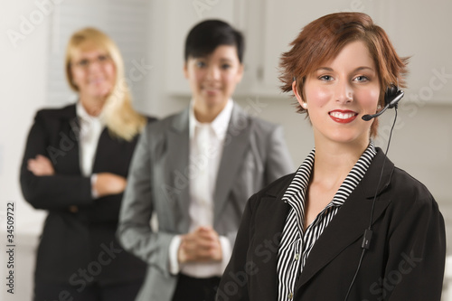 Pretty Red Haired Businessw...