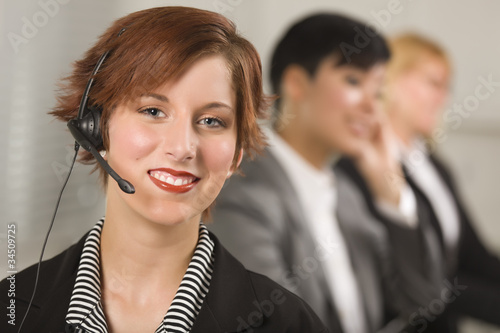 Pretty Red Haired Businessw...