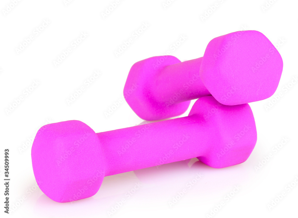 dumbbells fitness isolated on white dumbbells fitness isolated on white