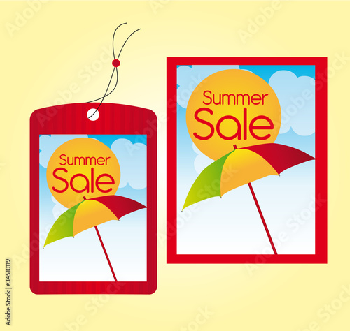 summer sale labels