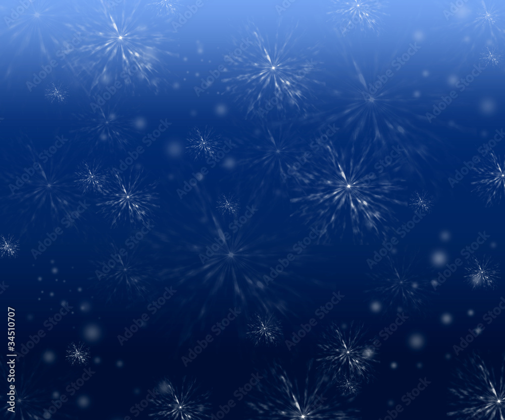 Winter Twilight Snowflake Bokeh Winter Twilight Snowflake Bokeh