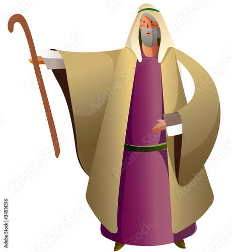 Close-up of man standing with stick