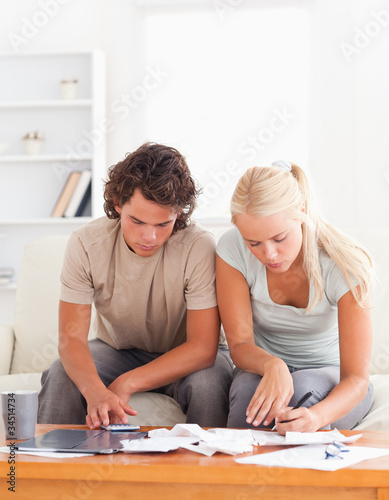 couple working in silence