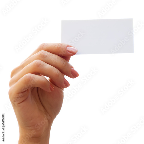 empty card in a hand