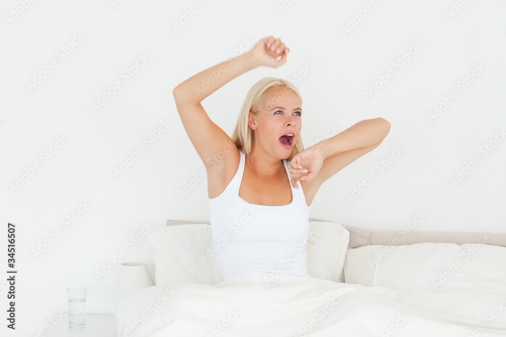 Woman waking up Woman waking up