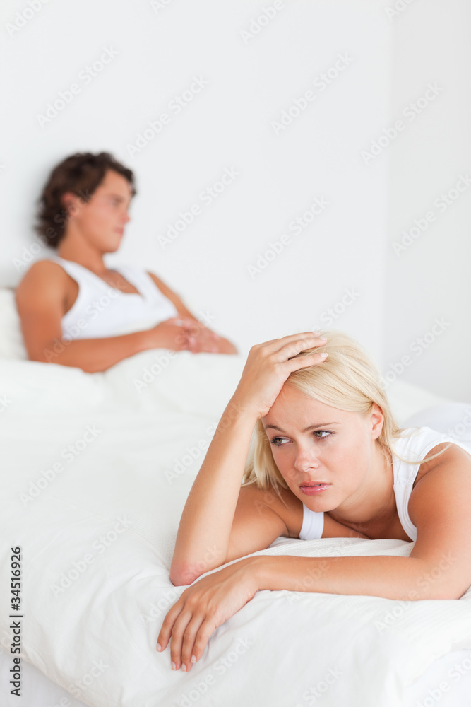 Portrait of a couple after an argument Portrait of a couple after an argument