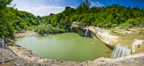 Cascades and lake of the Pazinski krov photo