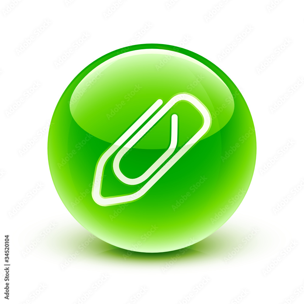 icône trombone/ paper clip icon