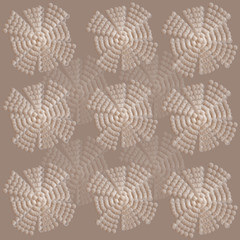 Deken met foto 3D patronen Elegante achtergrond met abstracte sneeuwvlokken  © L_amica