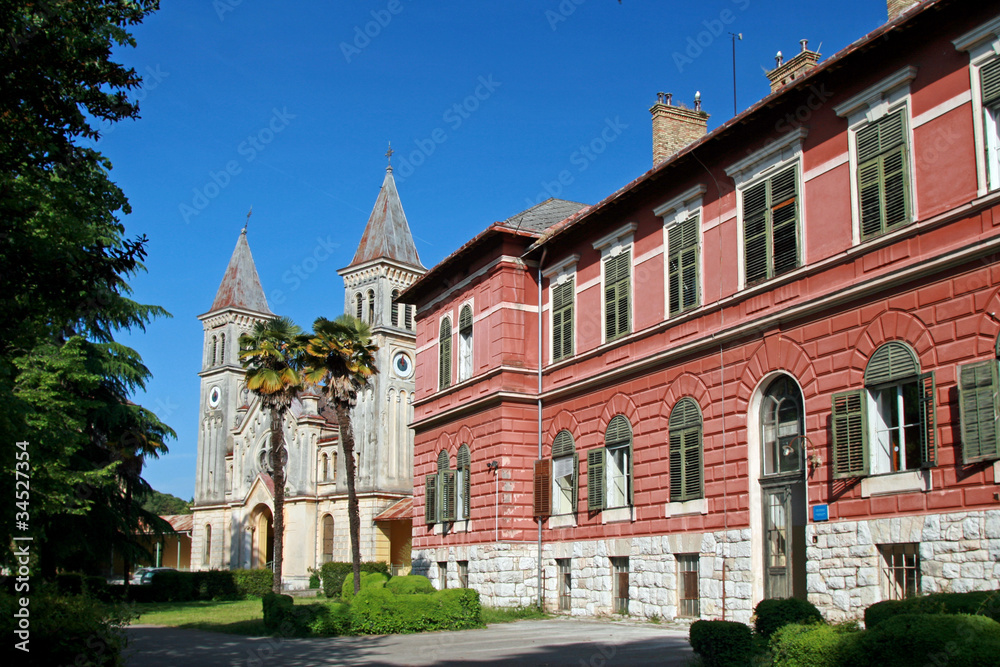 Hospital and St.Pelagius church