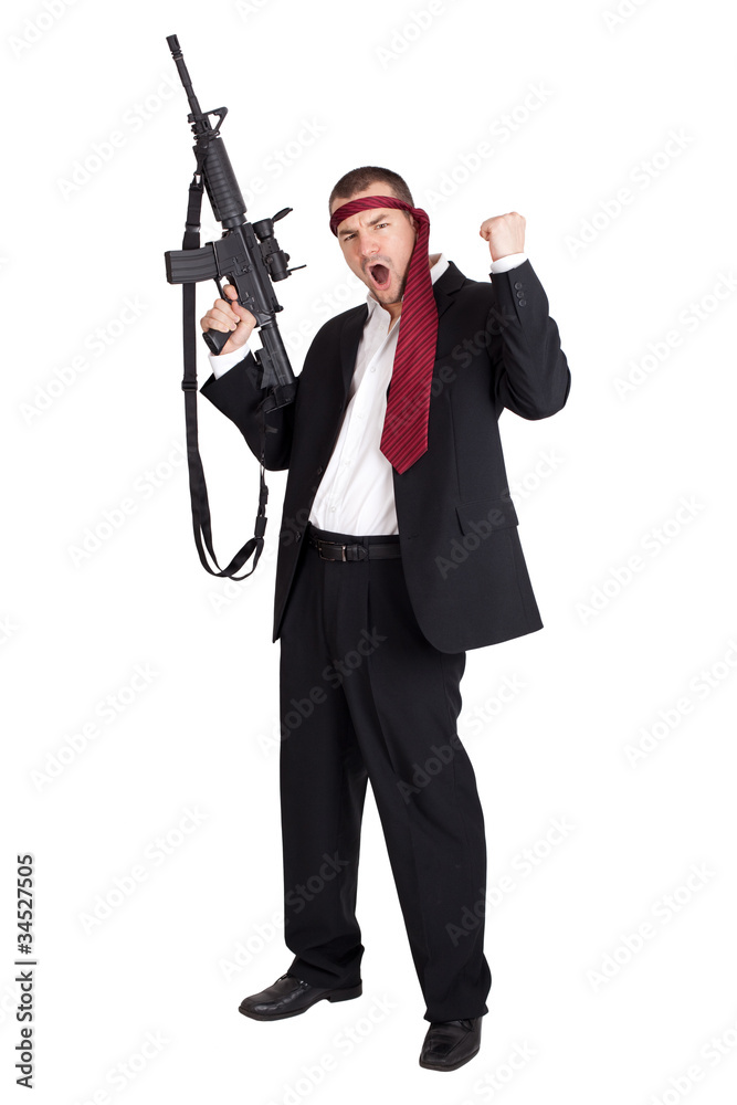 Obraz premium Angry businessman