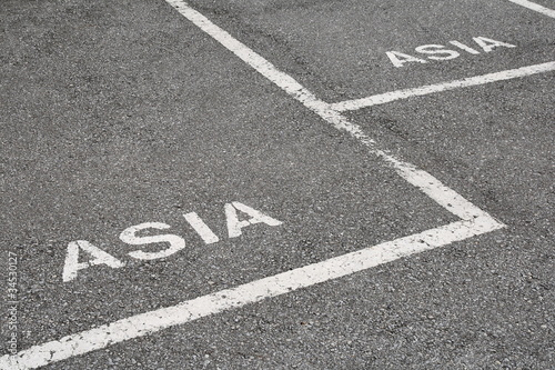 Reserved parking lot for Asia