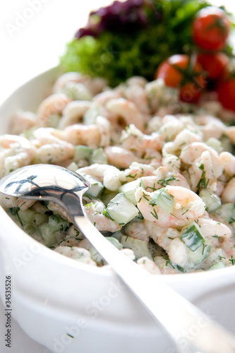 Obraz na płótnie Krabbensalat w salonie