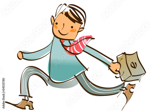 Close-up of man running