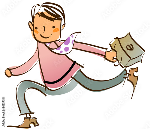 close-up of man running