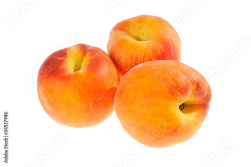 peach on a white background