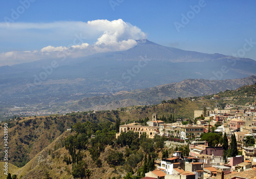 Sicily  Italy  with Etna