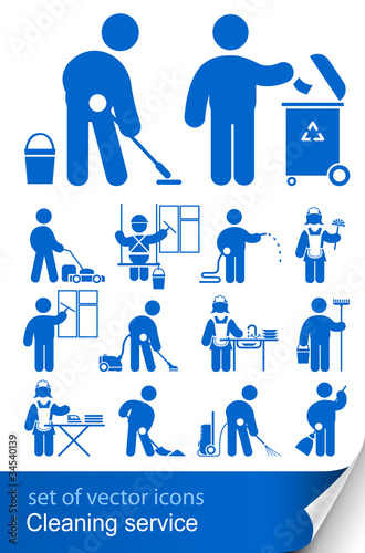 cleaning service icon vector