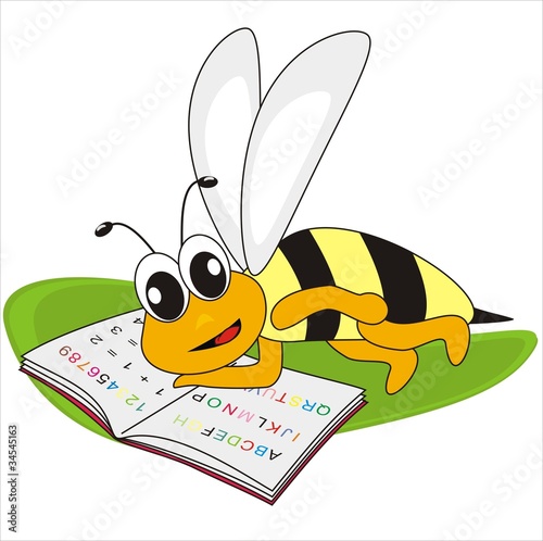 bee and spelling-book