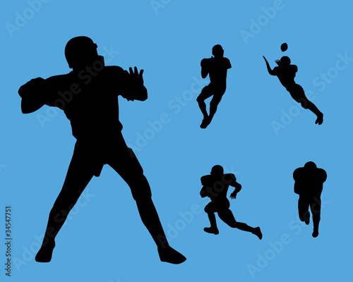 football silhouette collection