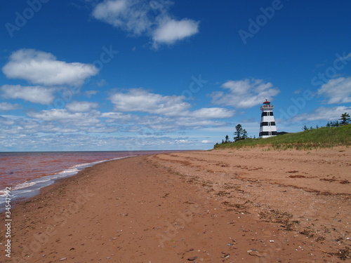 plage phare de West Point, Île-du-Prince-Édouard, Canada
