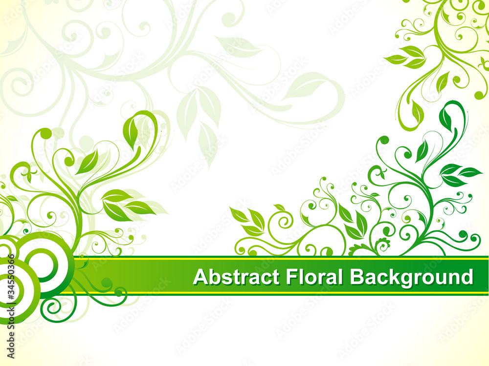 abstract green floral background abstract green floral background