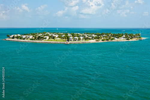 Luxurious island of Sunset Key, Key West, Florida © Ruth P. Peterkin