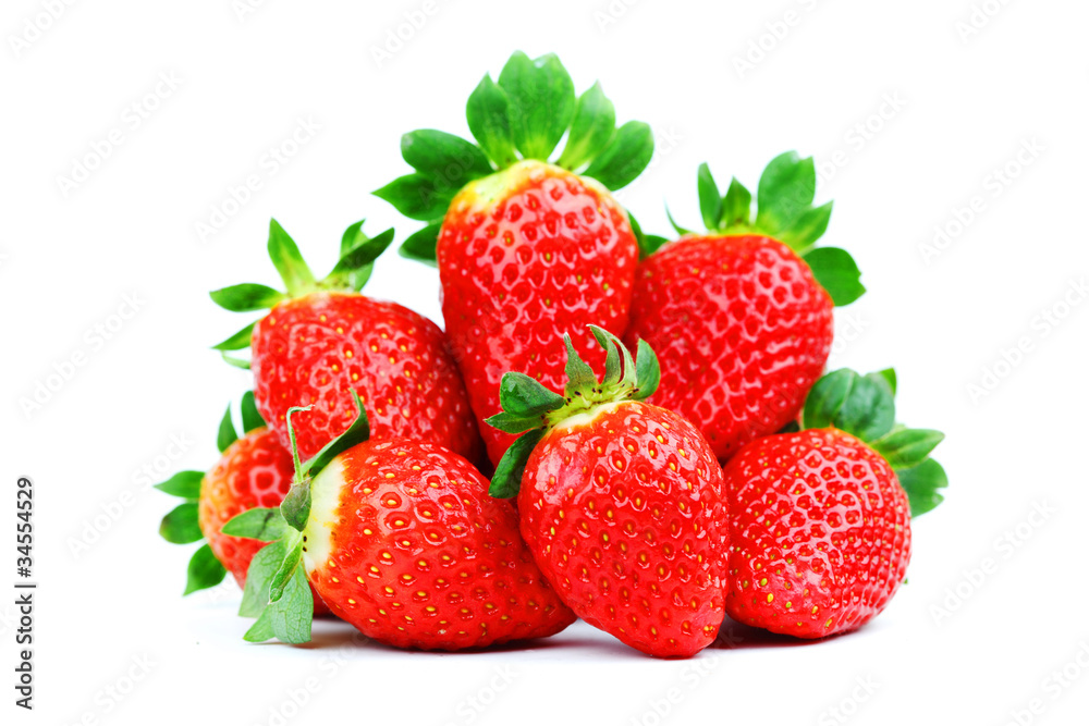 strawberry pile isolated strawberry pile isolated