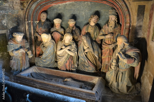 Canvastavla Mise au tombeau-Chaumont