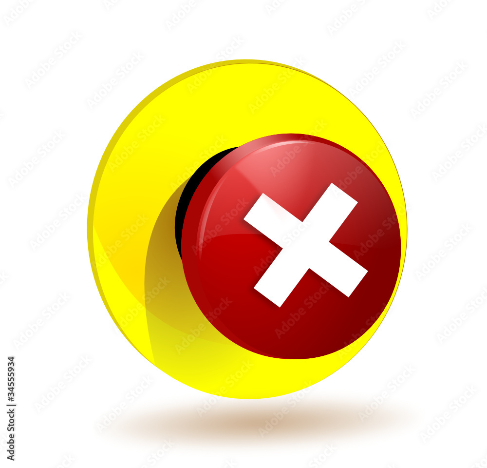 Fototapeta premium bouton poussoir arret