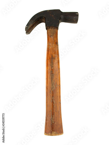 The old Hammer isolate on white photo