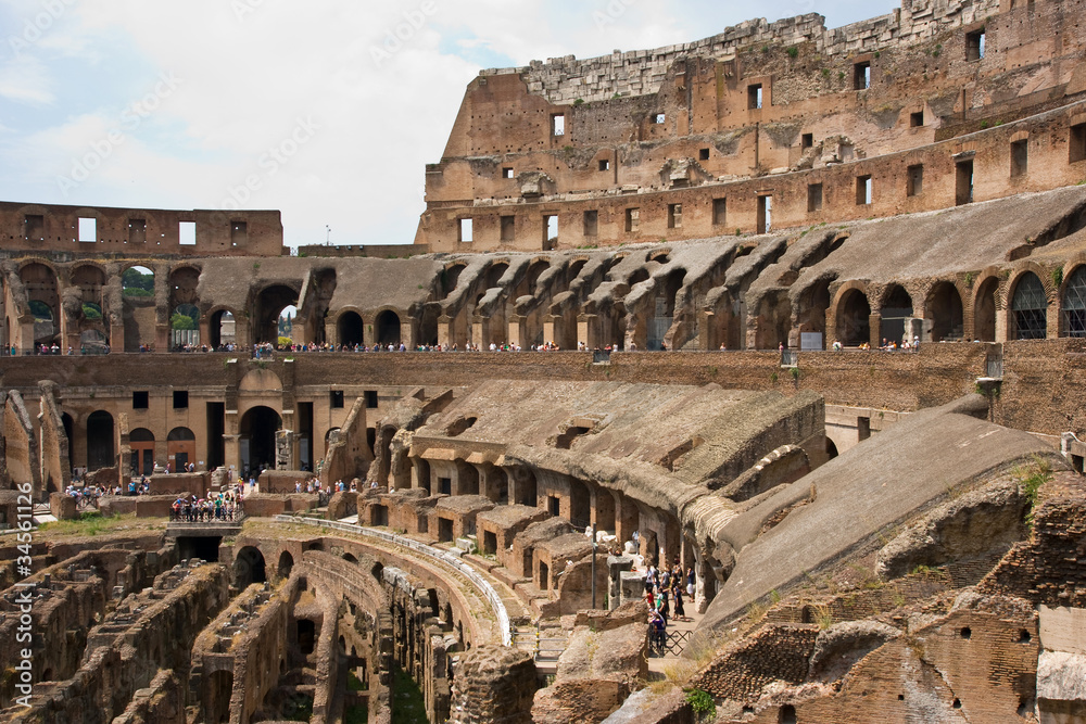 Palatine ruins in Rome