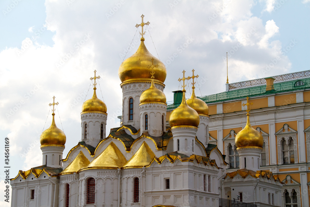 The Cathedral of the Annunciation in Kremlin, Moscow, Russia