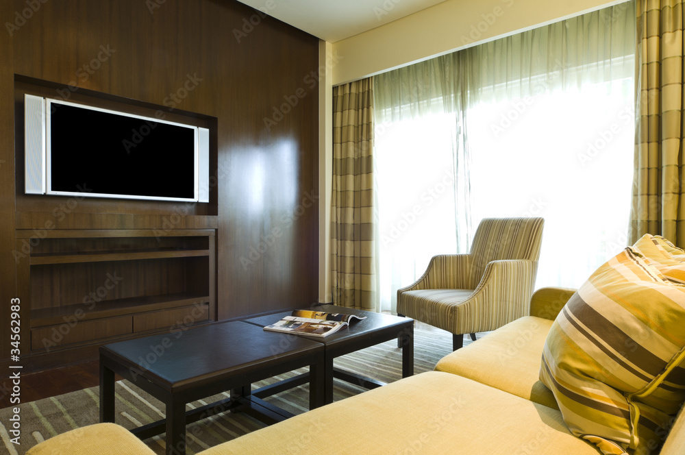 Fototapeta premium Seating area of a luxury living room