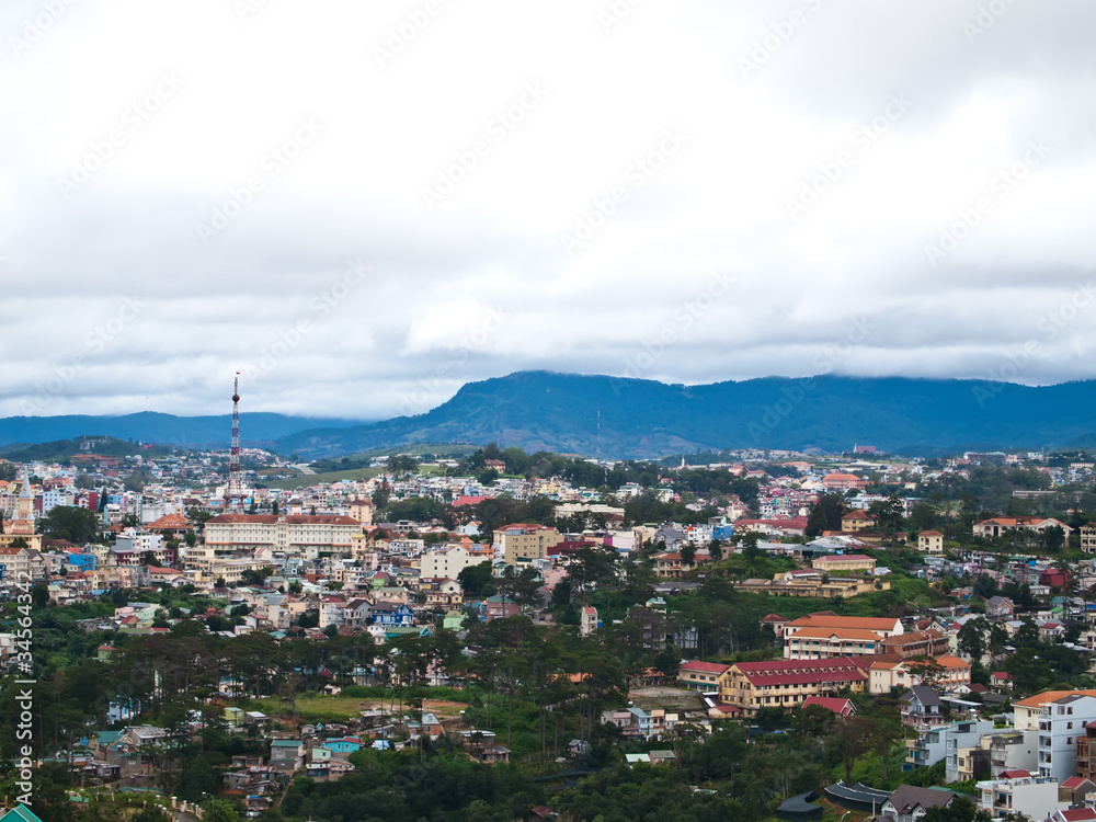 View of DaLat city in Vietnam