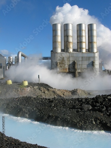 Geothermales Kraftwerk - Geothermie