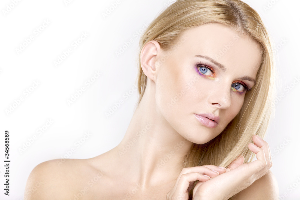 Young pretty woman with beautiful blond hairs Young pretty woman with beautiful blond hairs