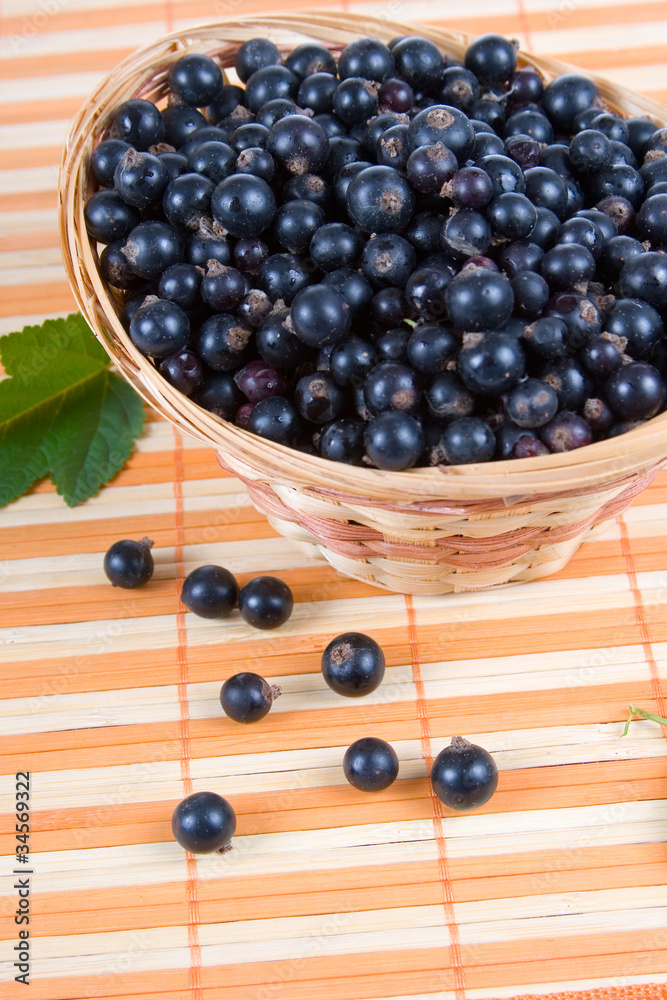 Fresh berries in a wicker basket Fresh berries in a wicker basket