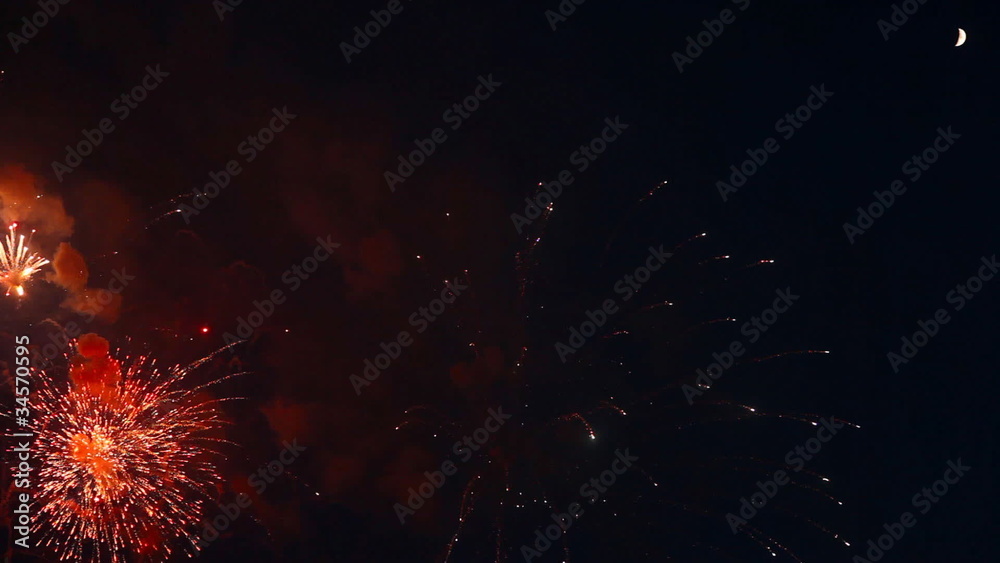 Festive firework at the Victoria day. Festive firework at the Victoria day.