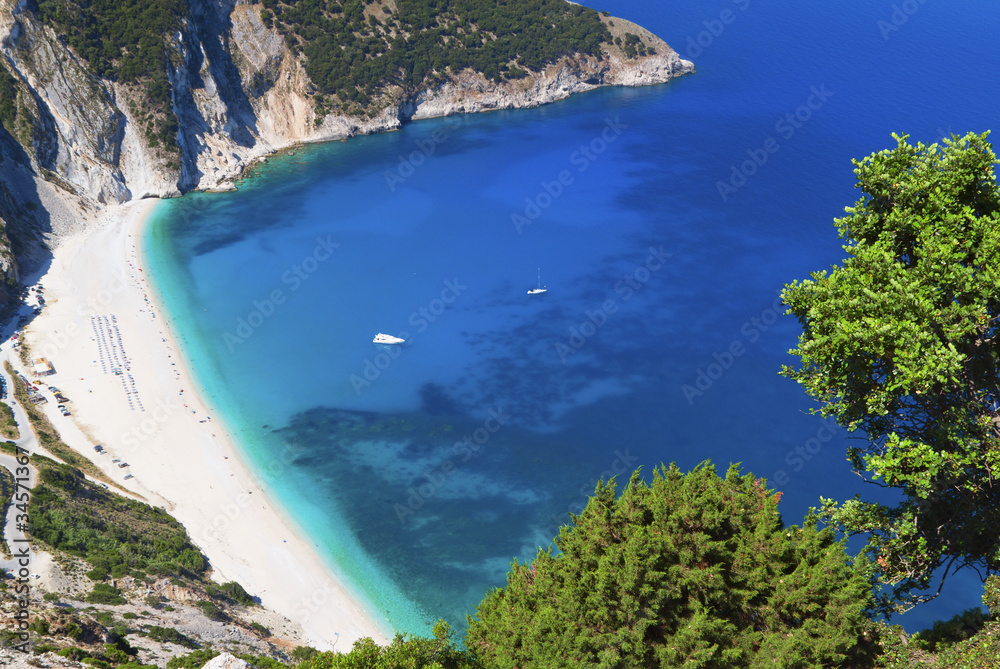 Mirtos beach at Kefalonia island in Greece