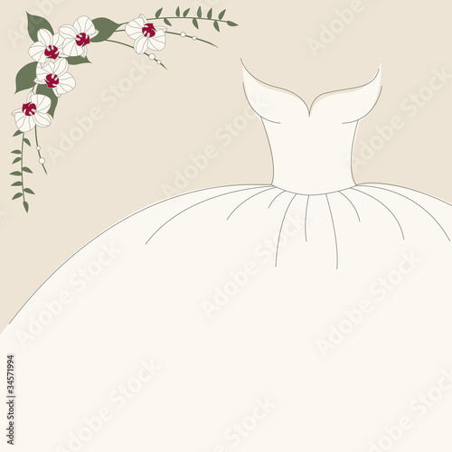 Vintage wedding invitation